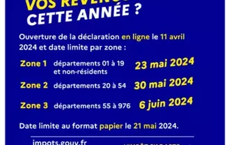 Calendrier de la déclaration des revenus et des dates de mise en ligne des avis d’impôt sur impots.gouv.fr