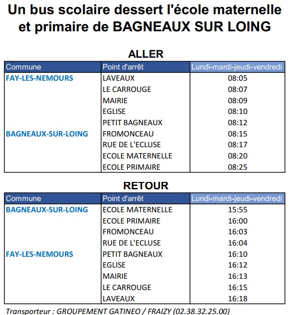 Horaires des transports scolaires - Communautés de Communes du Vimeu