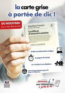 Arnaque aux faux sites administratifs L'intégralité des demandes liées à la carte grise sont à effectuer par internet UNIQUEMENT sur le site officiel: https://immatriculation.ants.gouv.fr/